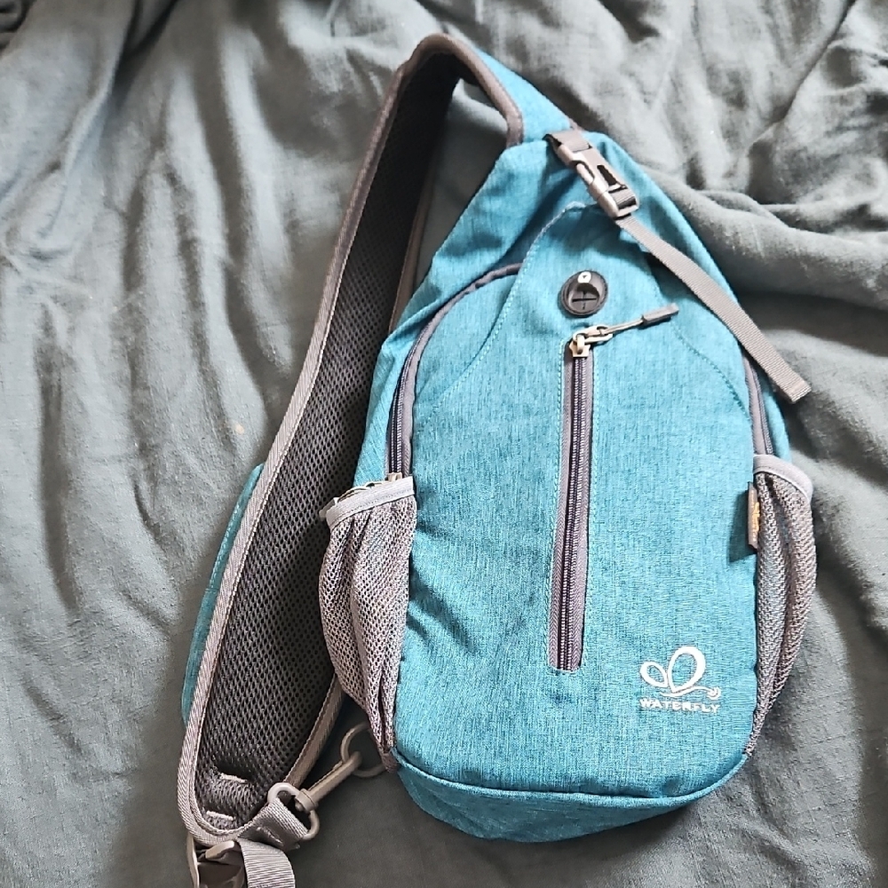 Blue Hiking Sling Bag